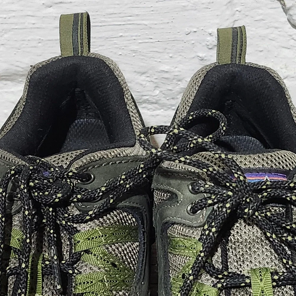 Patagonia Drifter Beluga / Willow Mens 8.5 Waterproof Hiking Shoes Olive Vibram